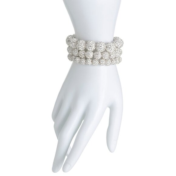 DANNIJO Silver Ariella Crystal Bracelet Set - Picture 2 of 2